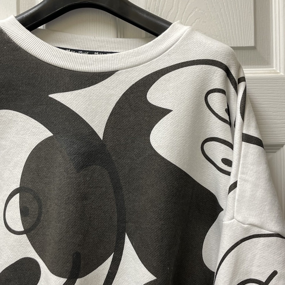 Disney Store Artist‎ Collection XL Mickey Mouse Oversized Crew Sweatshirt Rare